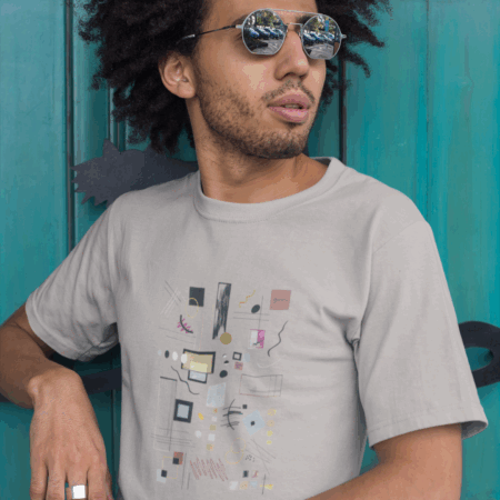 Modern Abstract Unisex Tee, Artistic T-Shirt, Casual Wear, Unique Graphic Tee, Gift for Art Lovers, Everyday Fashion