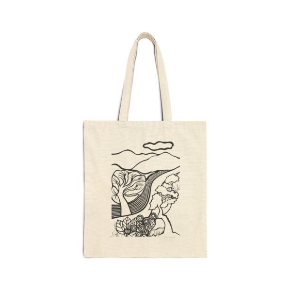 Modern Monochrome Landscape Tote Bag - Image 2