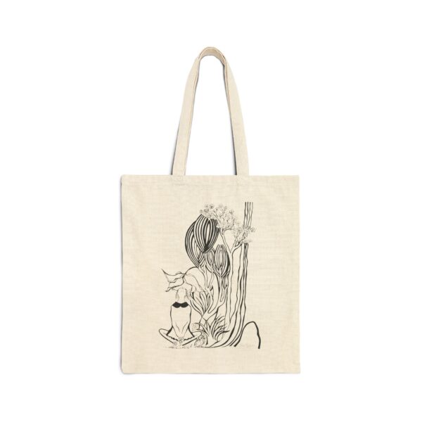 Nature-Inspired Line Drawing Tote Bag - Image 2